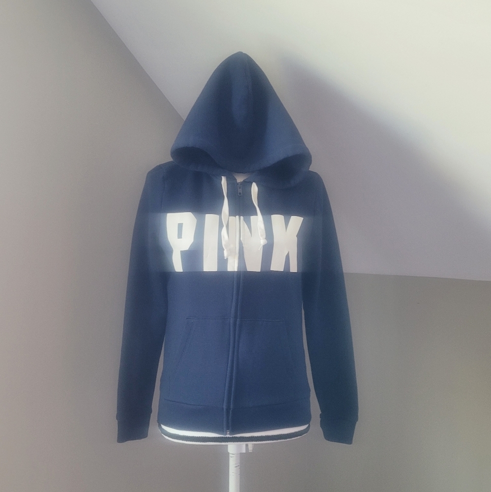 Pink Victoria's Secret Full Zip Hoodie Jacket